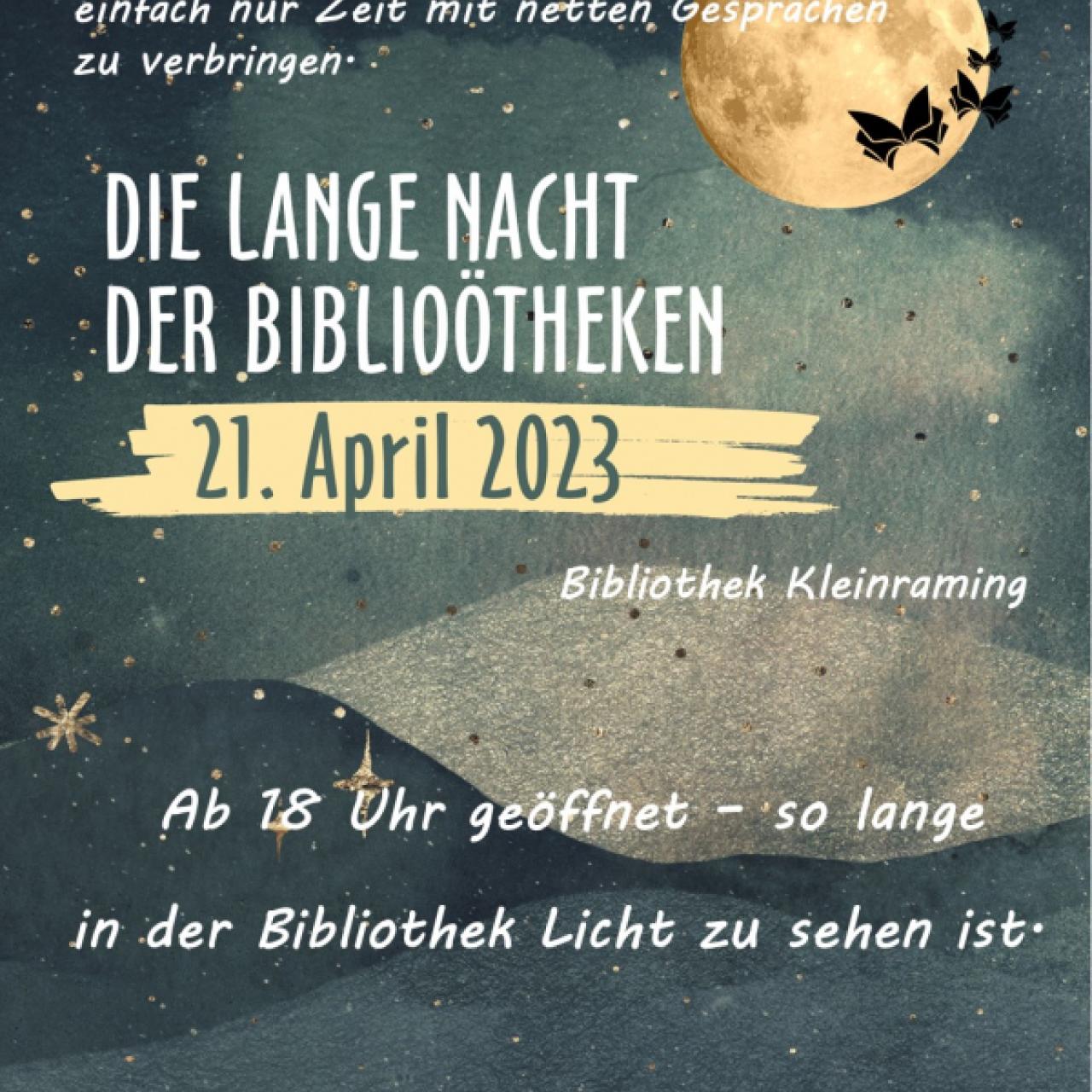 Plakat: Lange Nacht der Bibliotheken